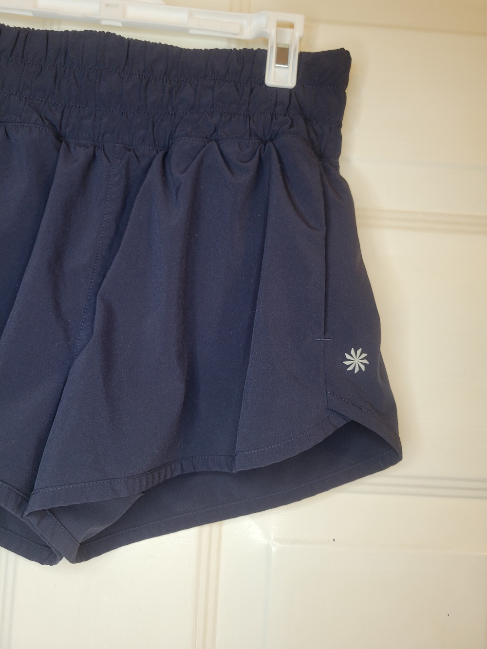 Athleta Girl Run Free Navy Blue Elastic-Waist Athletic Shorts - Picture 4 of 7